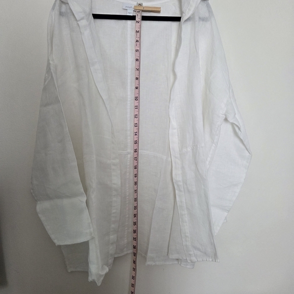 J.Jill Pure Jill Linen Open Front Hooded  Cardigan Womens XL New Without Tags - Picture 3 of 6